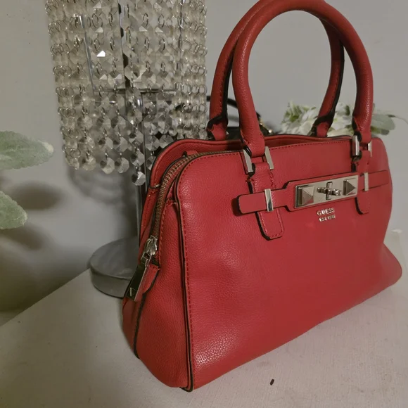 GUESS Red Handbag - Picture 7 of 9